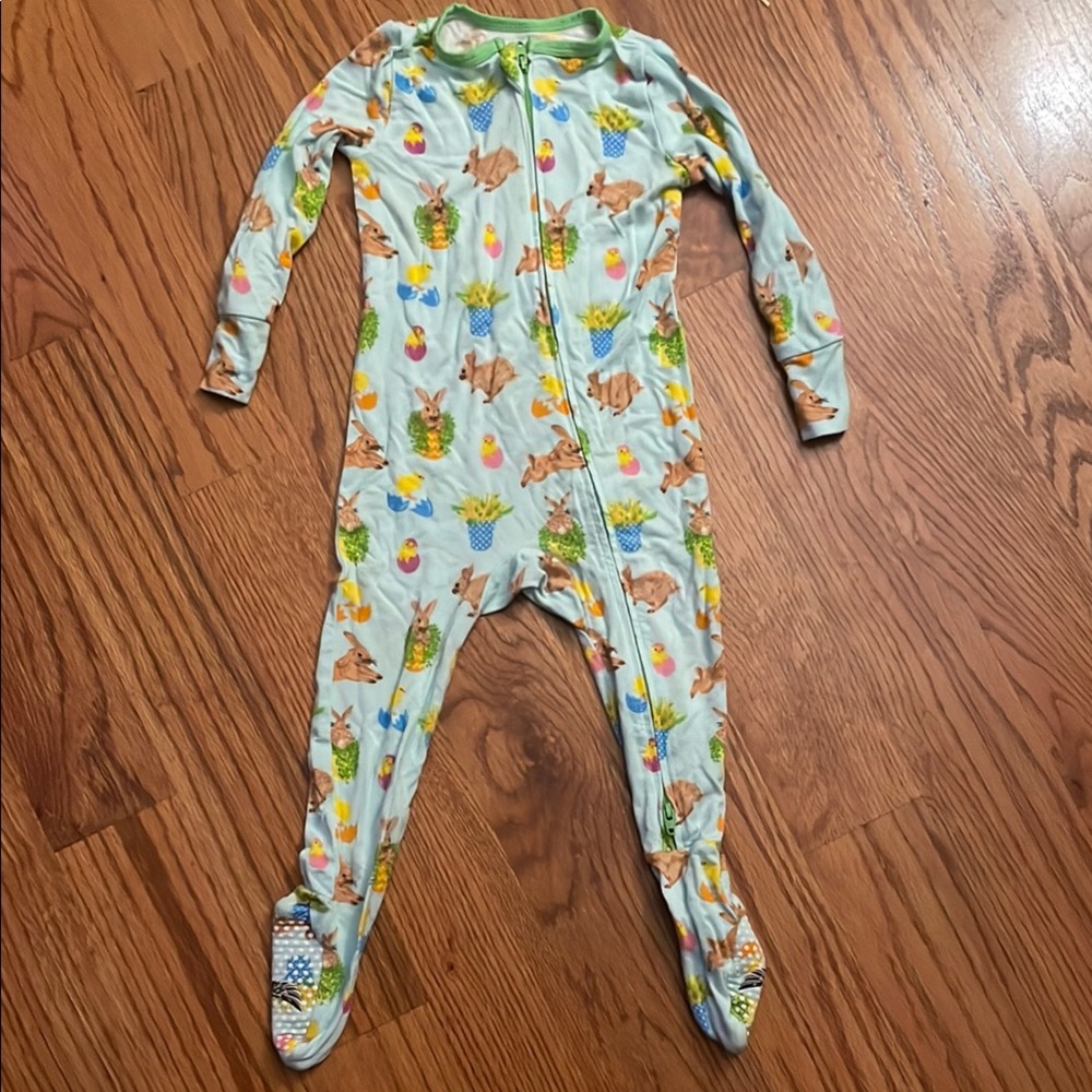 Kids Easter Free Birdees Footie PJs